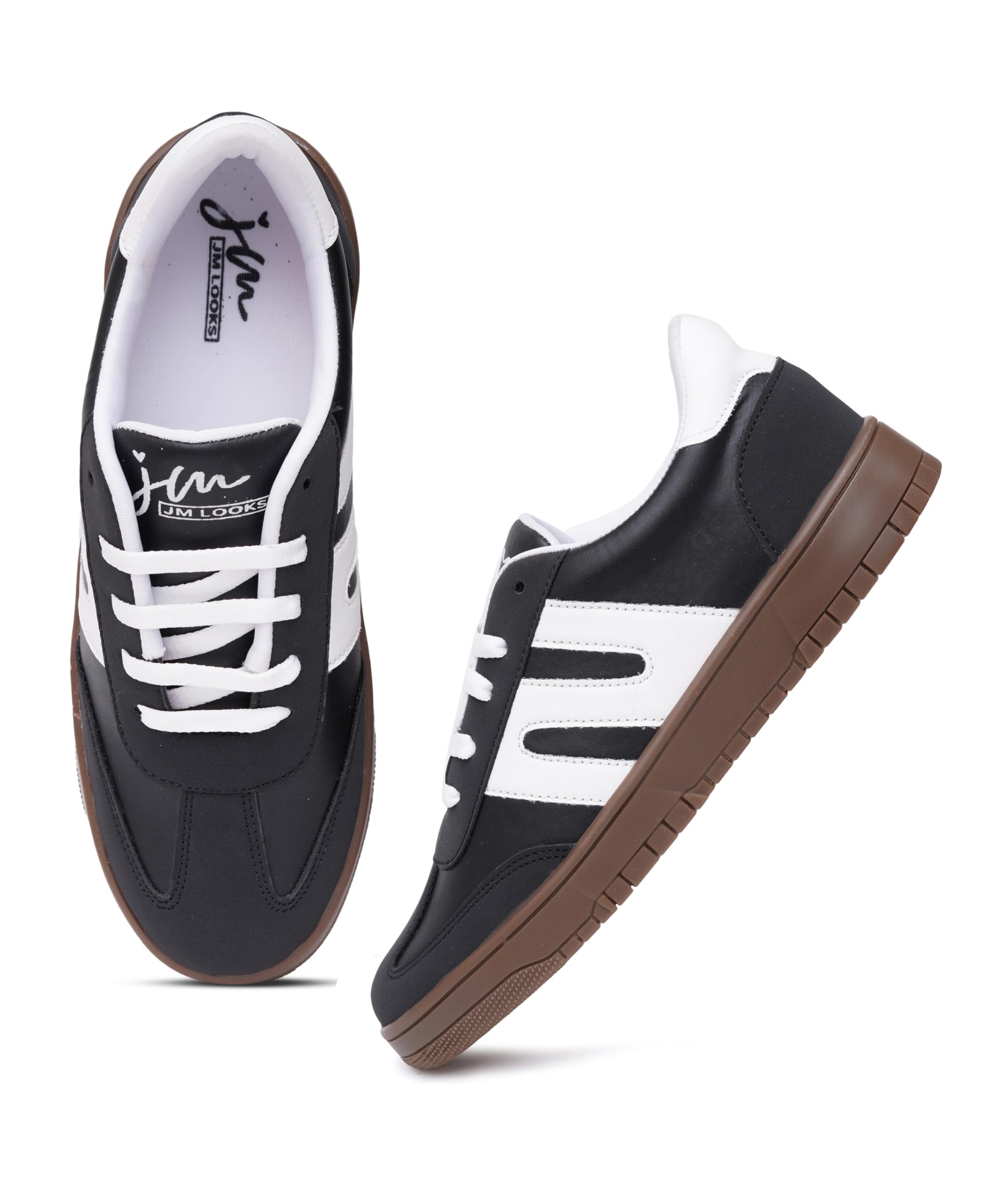 jm looks Versatile Low-Top Casual Sneakers with Durable Cupsole and Minimalist Multi-Panel Design for Trendy Styling-picture-48