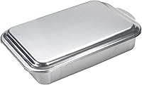 Nordic Ware Classic 9x13 Covered Cake Pan - Pure Aluminum Bakeware, Even Baking, Rust-Proof, USA Made