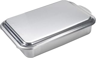 Nordic Ware 9x13 Aluminum Cake Pan with Lid - Oven Safe, Even Baking, Made in USA