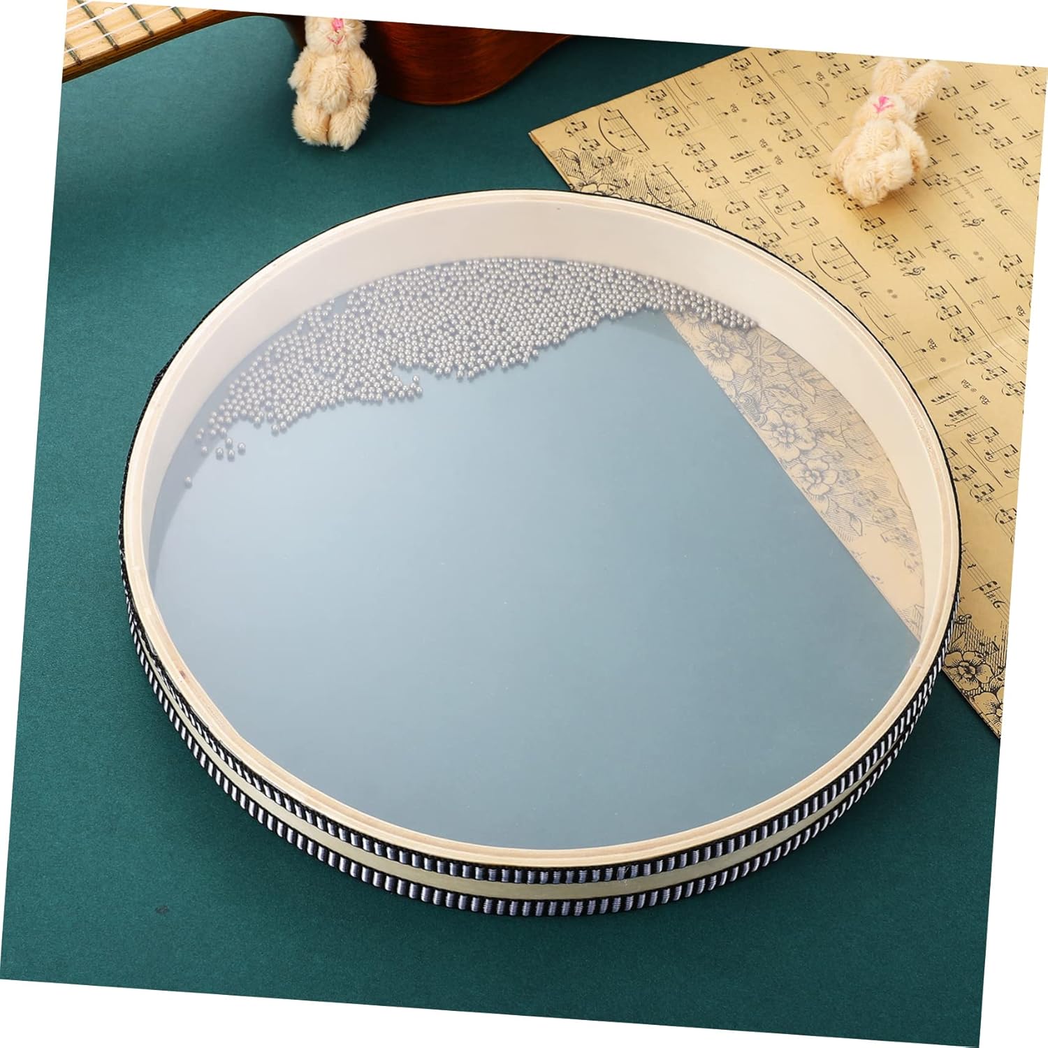 Tamburo Oceanico Tibetano 2 Pezzi - Strumento Musicale Rilassante Con Suono Mare - Foto 5