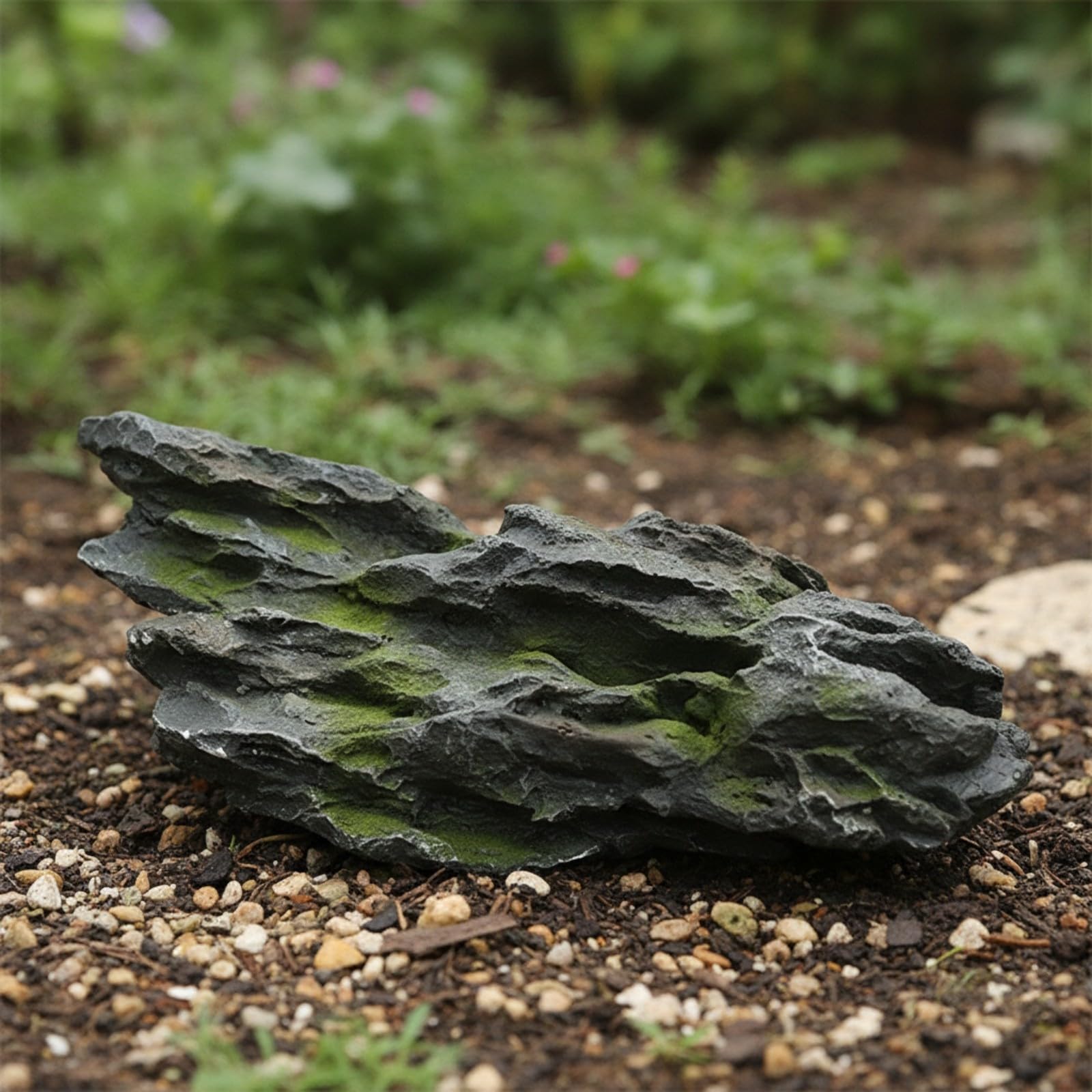 leicht Steinration | Wetterbeständig, wetterfest, Kunstfelsen für Garten, Innenhof, Gartenbesitzer, Aquarianer, Typ E