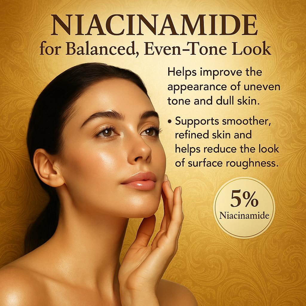 Golden Micro-Peptide Tallow Serum with Niacinamide & Bifida – Hydrating, Smoothing & Skin Renewal Support – Lightweight Face Serum for a Healthy-Looking Glow – 100ml /3.3fl oz (1)
