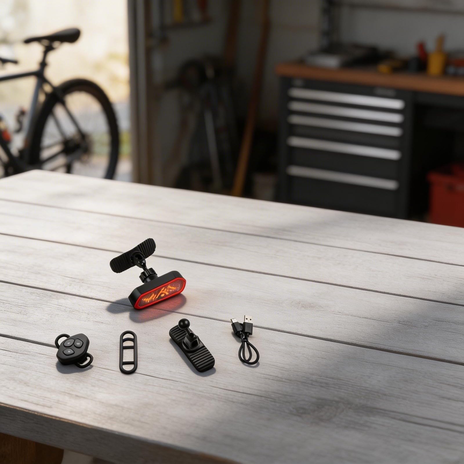 Feu arrière LED en plastique pour scooter avec interrupteur à distance