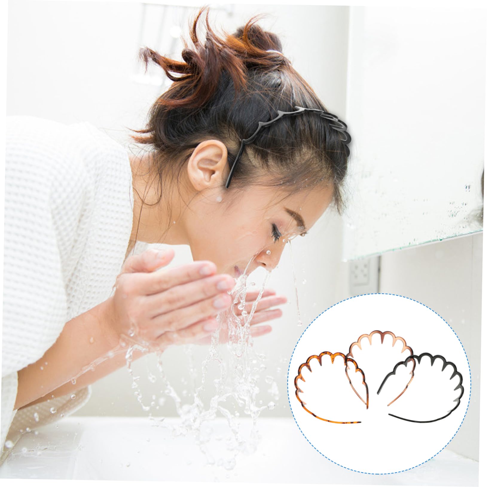 Abaodam 9pezzi Fascia Toothed Plastica Per Per Uomini e Donne Accessori Per Stile e Comfort Diverse Colorazioni Profondità Di Fiore