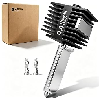Original Bamboo Lab A2L A1/A1 Mini hotend Hardened Steel All-in-one Print Head Kit with 0.4mm Nozzle High Speed Printing All Metal Extruder Hot End Replacement kit for Bambu Lab A1 Series