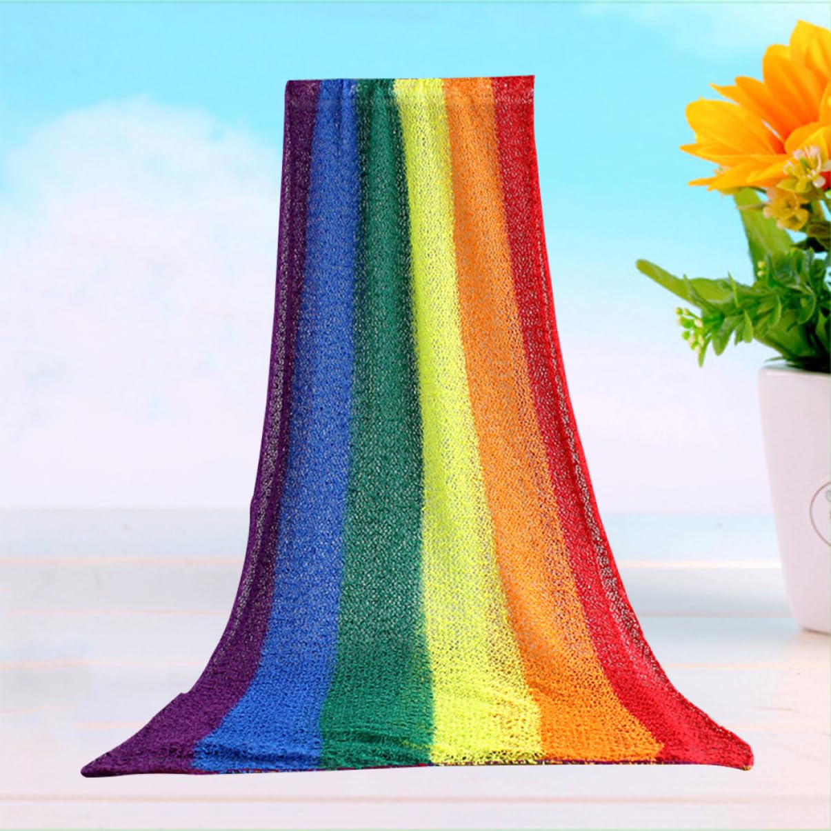 BESTonZON 3 Pz Coperta Del Bambino Fasce Del Bambino Coperta Del Bambino Swaddle Fasce Per Neonati Oggetti Di Scena Neonato Swaddler Neonato Arcobaleno Fotografia Infantile