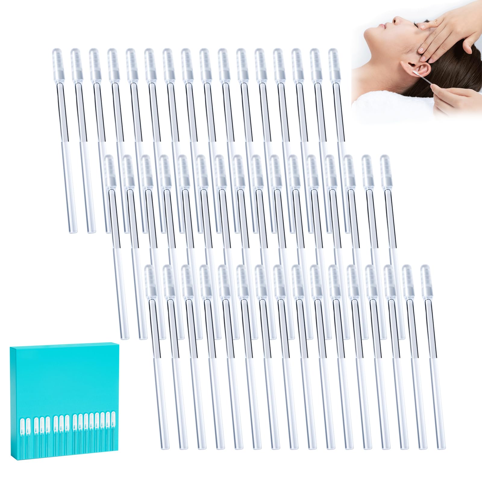 Gentle Ear Cleaning Sticky Stick Sticky Ear Cleaners for Adults Earwax Removal Adhesive Swabs Reusable Ear Wax Removal