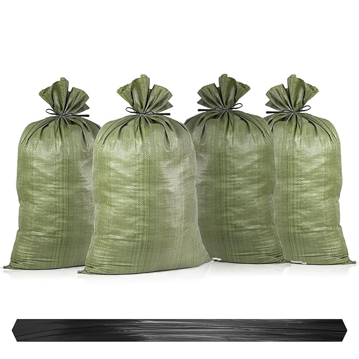 Buy 10 Pack Sand Bags Flood Protection Military Green Sandbags for