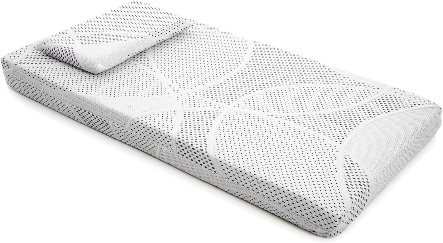 DOLCI SOGNI Baby Matratze 50x83cm - Mit Wasserdichtem Schoner & Aloe Vera