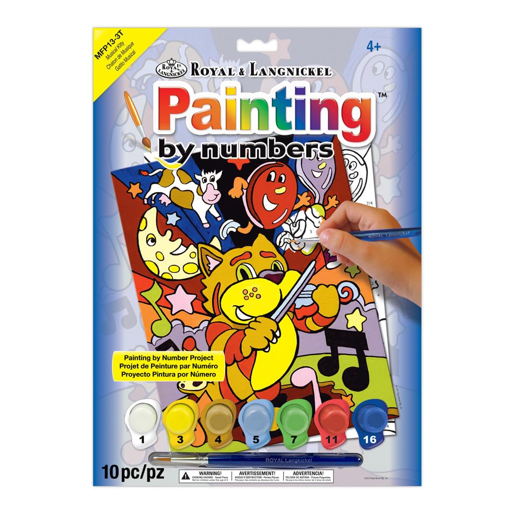 Royal & Langnickel My First Painting by Number Musical Kitty Designed Painting Set