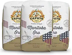 Pack c/ 3 Farinhas 0 Italiana Caputo Manitoba Oro 1kg