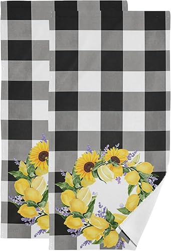 Miniatura 19 de Pfrewn Juego de 2 toallas de mano con diseño de muñeco de nieve de invierno, conos de pino de copo de nieve, color azul, toalla de baño de Navidad