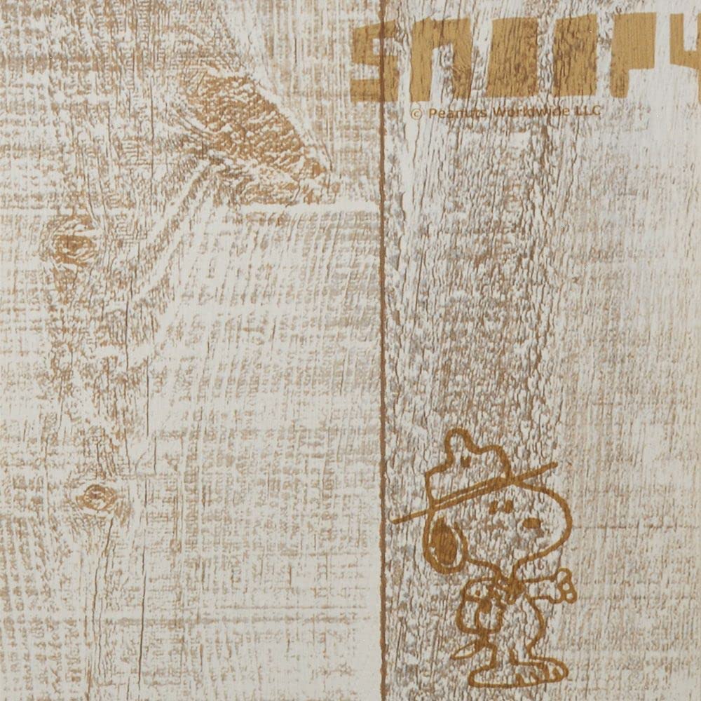 Amazon | 壁紙屋本舗 のり付き 壁紙 クロス スヌーピー snoopy 木目柄 