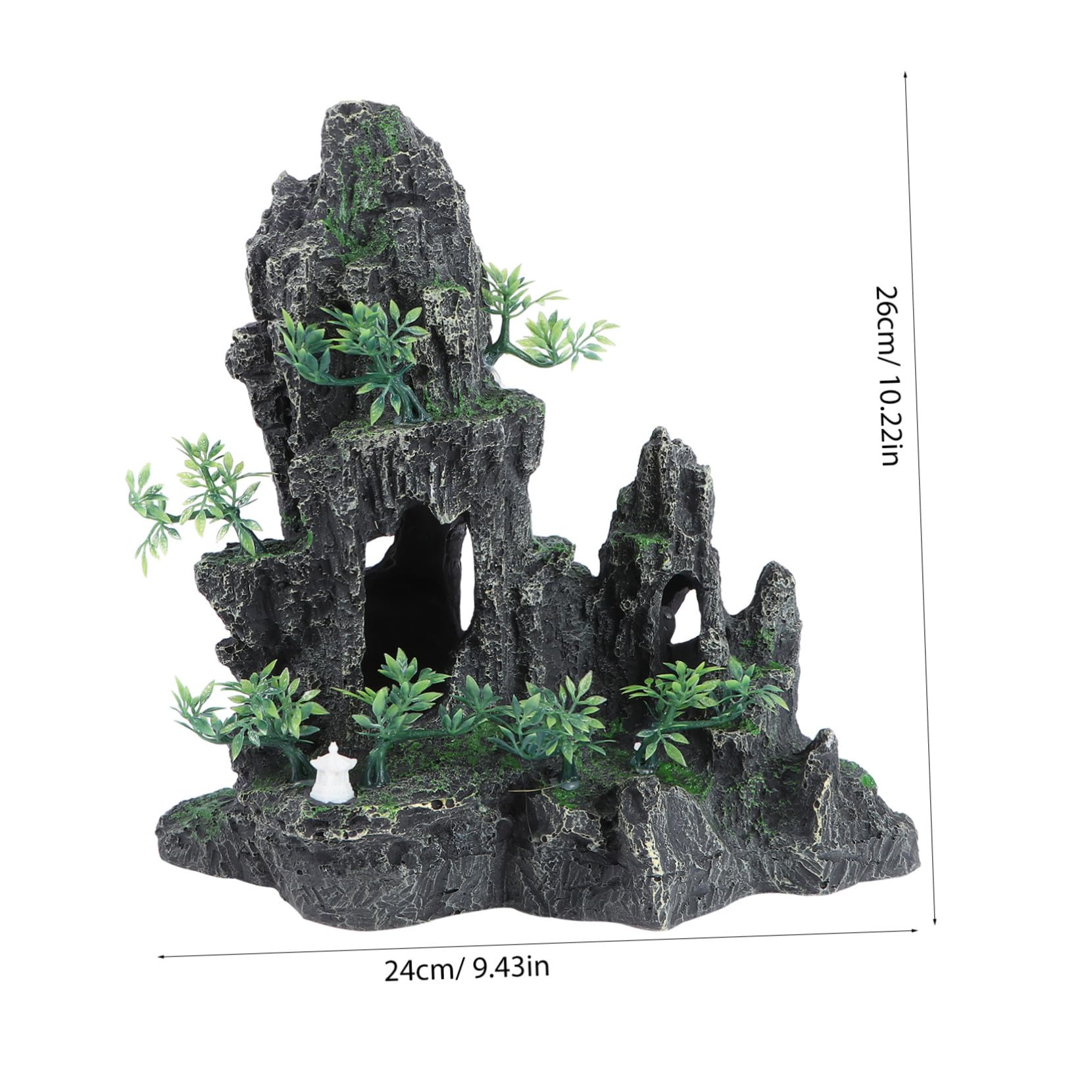 Generic Akwarium Szczytowe Dekoracje Sztuczne Dekoracje Akwarium Górski Aquarium Rockery Aquarium Ornament Dekoracji Ozdoby Z Czołgiem