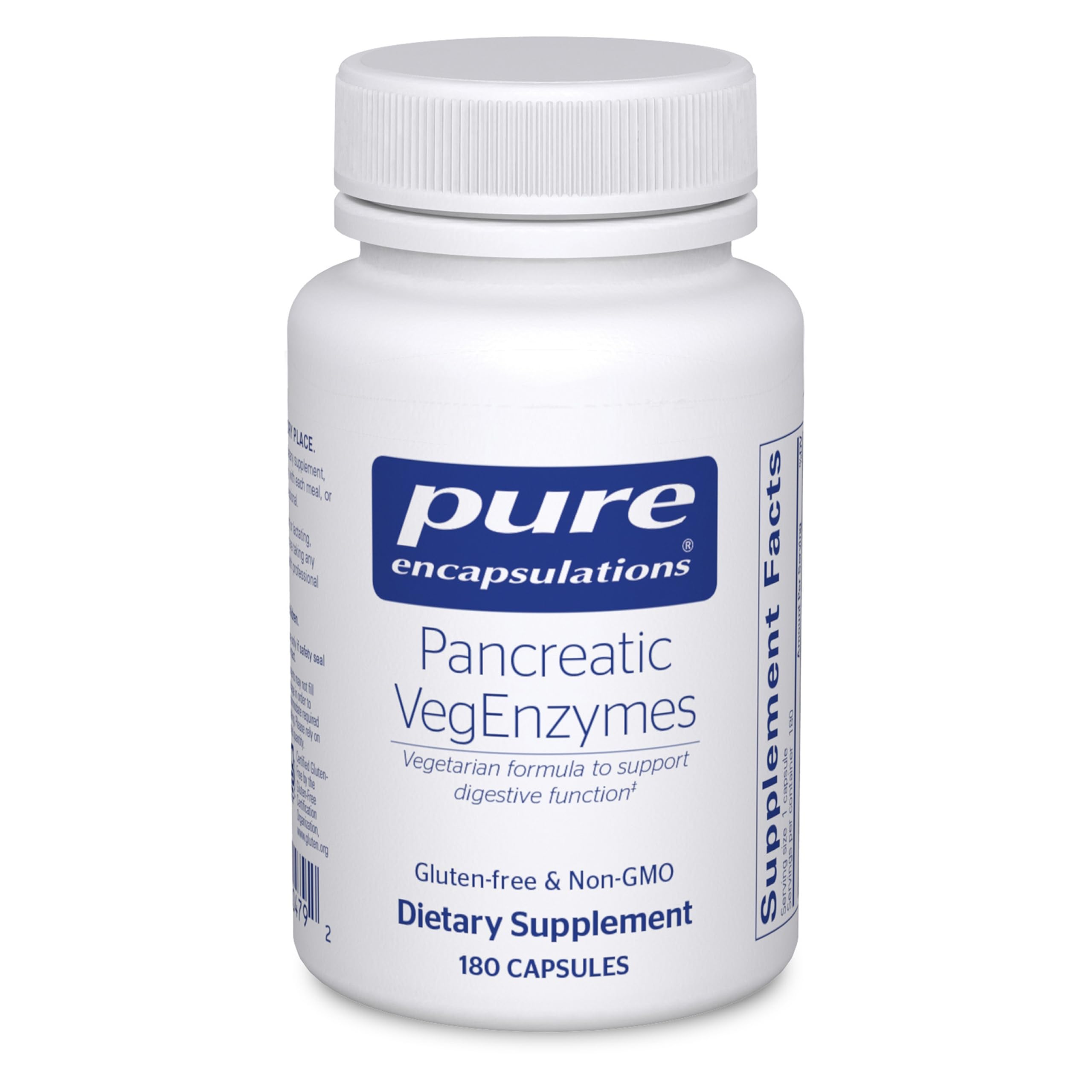 Pure Encapsulations Pancreatic VegEnzymes, 180 Capsules 180 Count (Pack of 1)