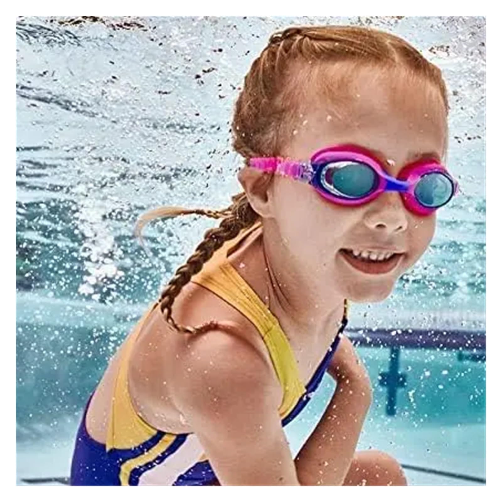 4 Pack children Swimming Goggles, non Fog, UV Protection, No Leaking Water for Children