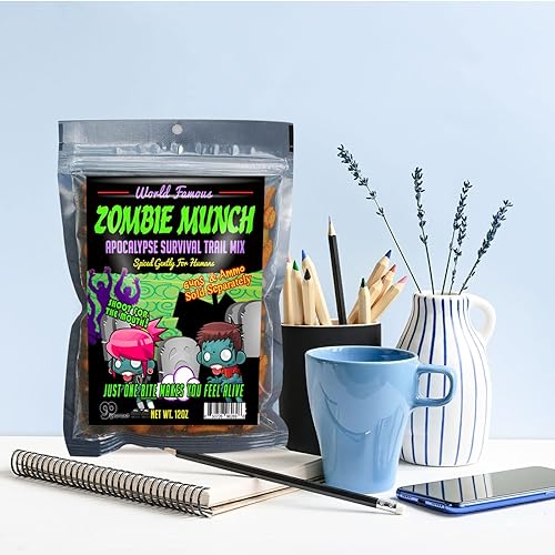 Miniatura 9 de Zombie Munch Apocalypse Survival Trail Mix  Regalo de supervivencia saludable divertido Trail Mix bolsa de regalo resellable divertido regalos