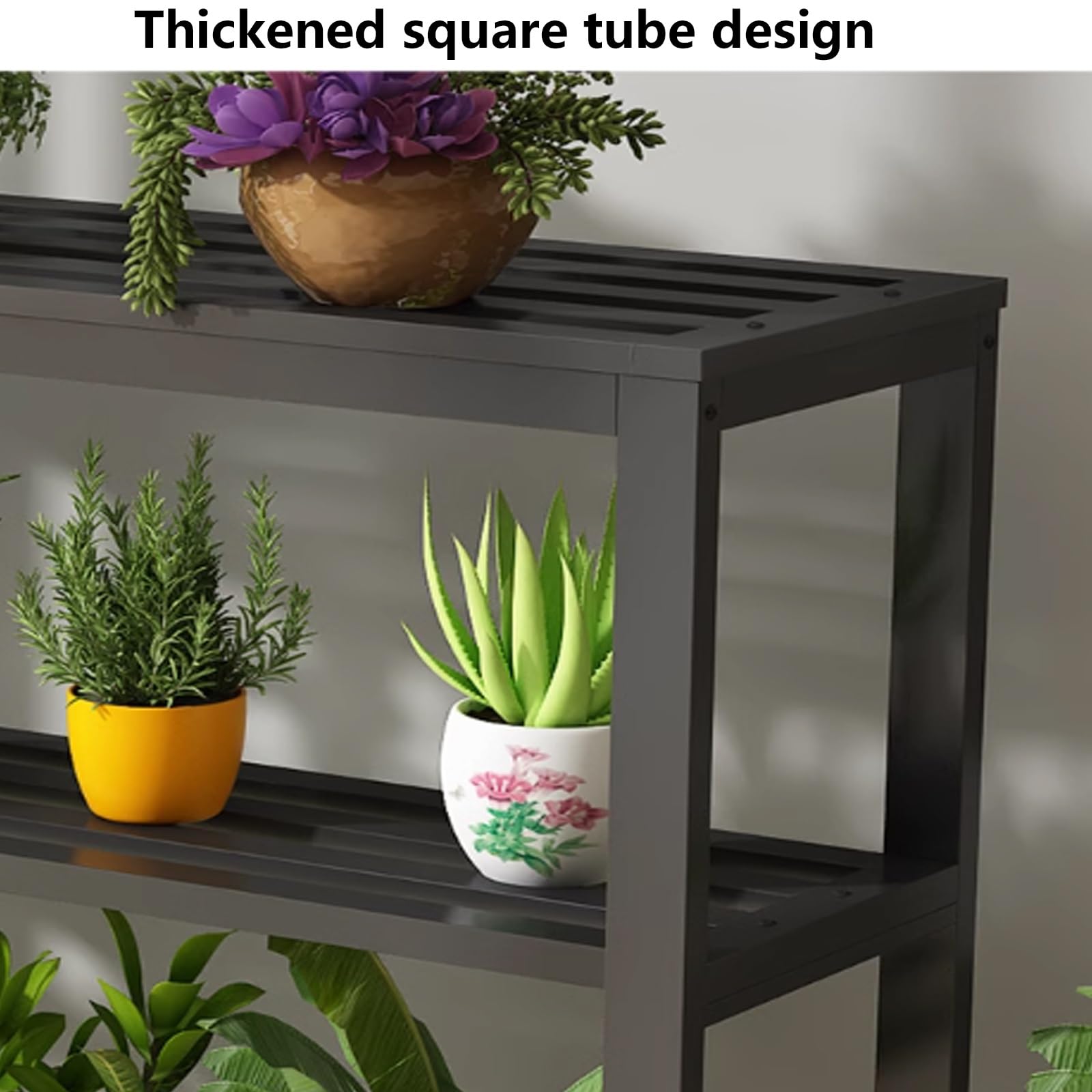 Amazon.co.jp: 2層植物スタンド錬鉄製フラワースタンドエアコン室外機