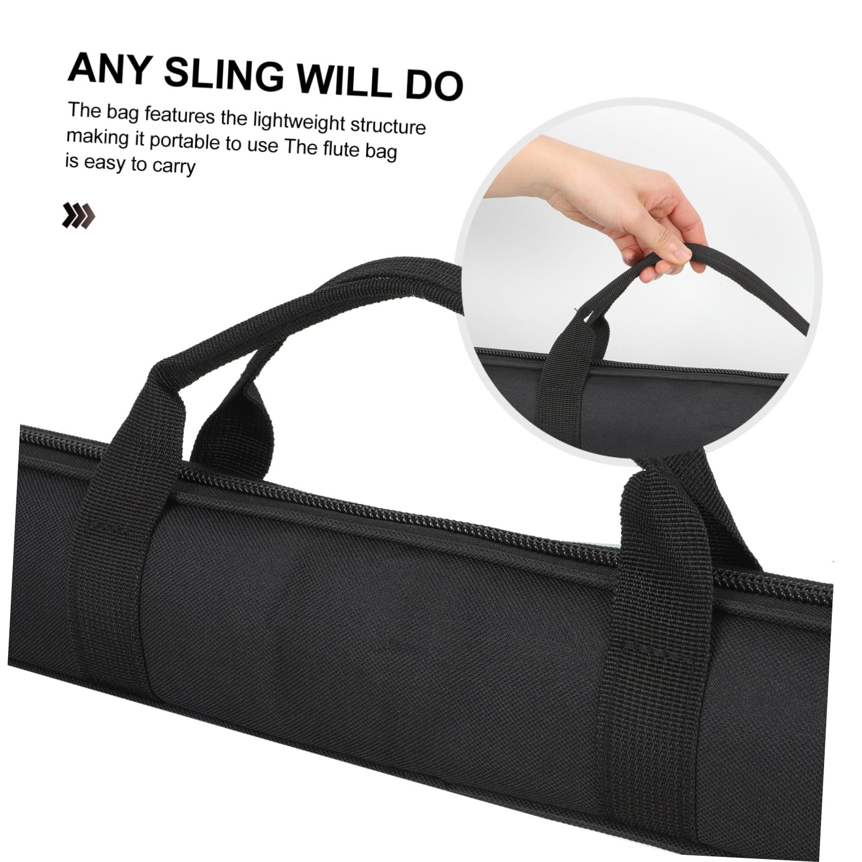 Gatuida Paquet de Rangement pour Flûte en Bambou Léger et Portable Tissu Oxford Résistant, Pochette de Transport Pratique pour Flûte, pour Musiciens en Déplacement
