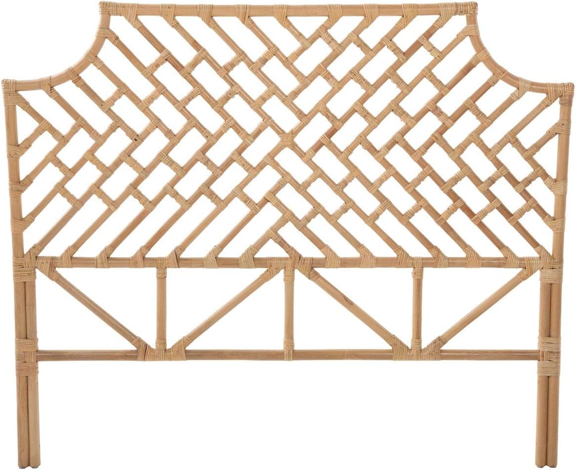 Rattan Chippendale Headboard, Full Size, Natural