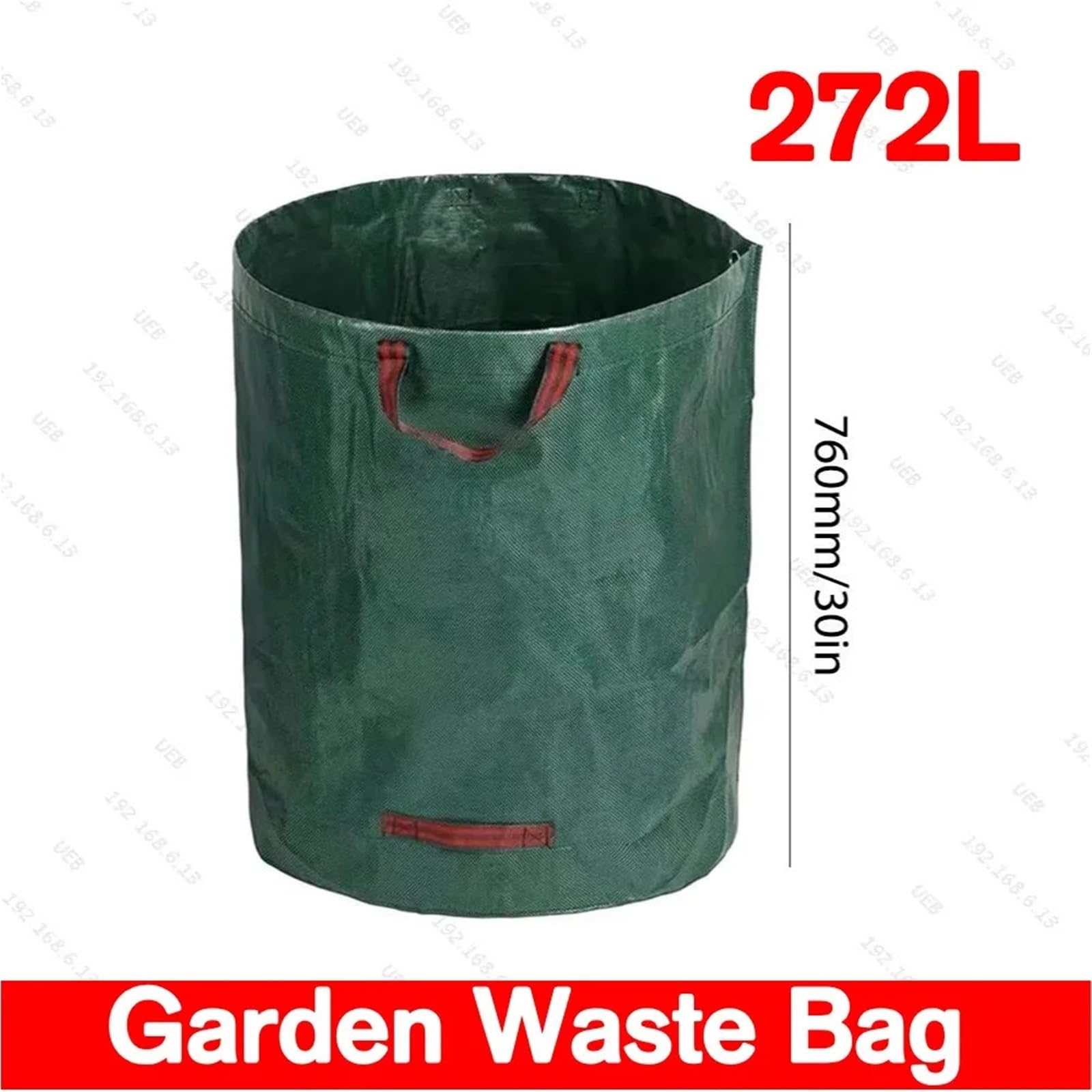 2 Stück Gartenabfallbeutel 60L-500L Gartenbeutel mit großer Kapazität Wiederverwendbarer wasserdichter Laubsack Unkraut-Mülleimerbehälter FüR Laub(272L 67x76cm)