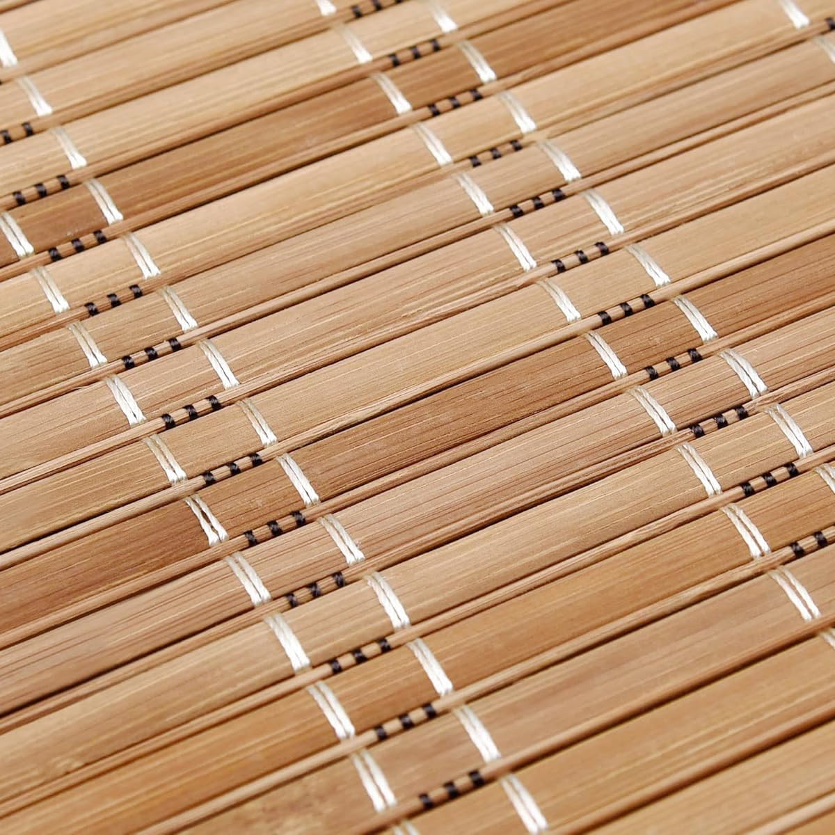 Cordless Bamboo Shades for Windows Bamboo Window Shades Blackout Light Filtering Roman Blinds for Patio Porches, Patio, Doors.Natural, 28.5" W x 46" H