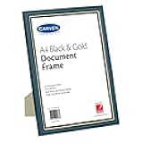 Document Frame Black/Gold A4
