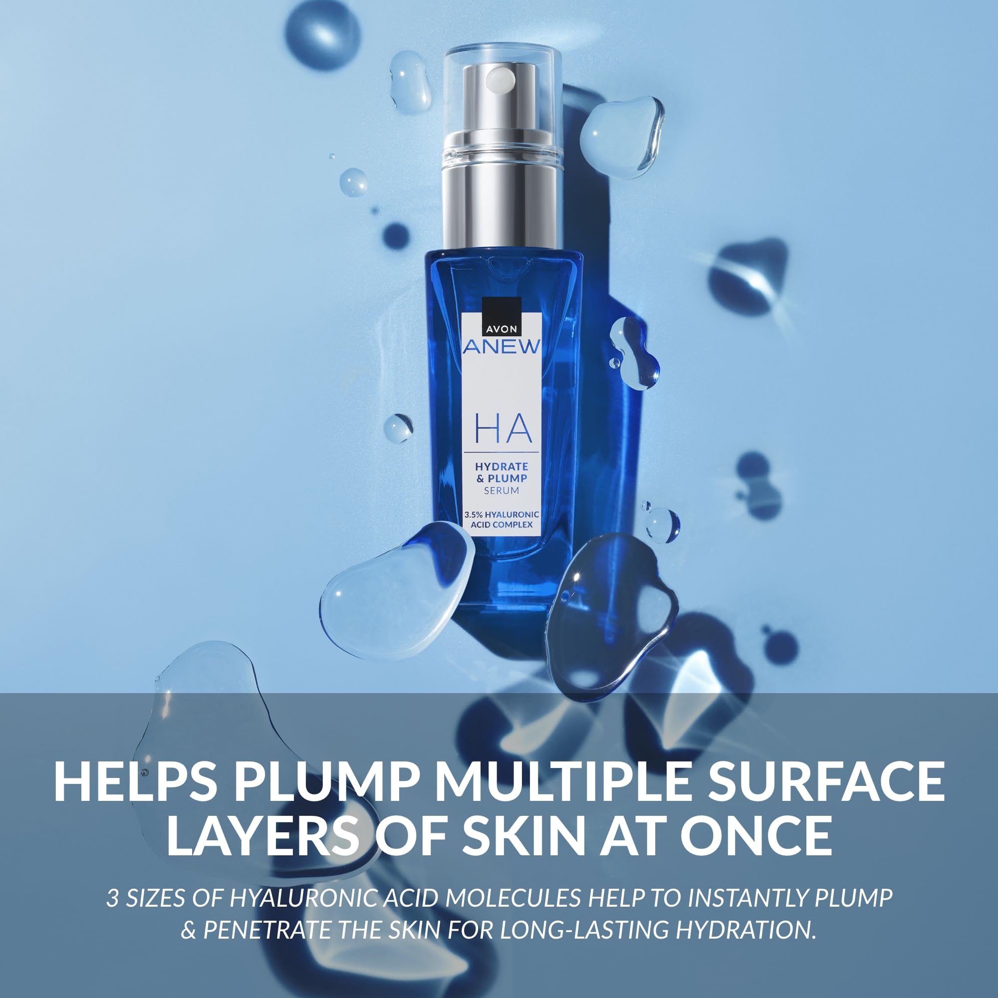 Avon Anew HA Hydrate & Plump Serum 30ml, Infused With a High Concentration of Hyaluronic Acid Complex - Image 4