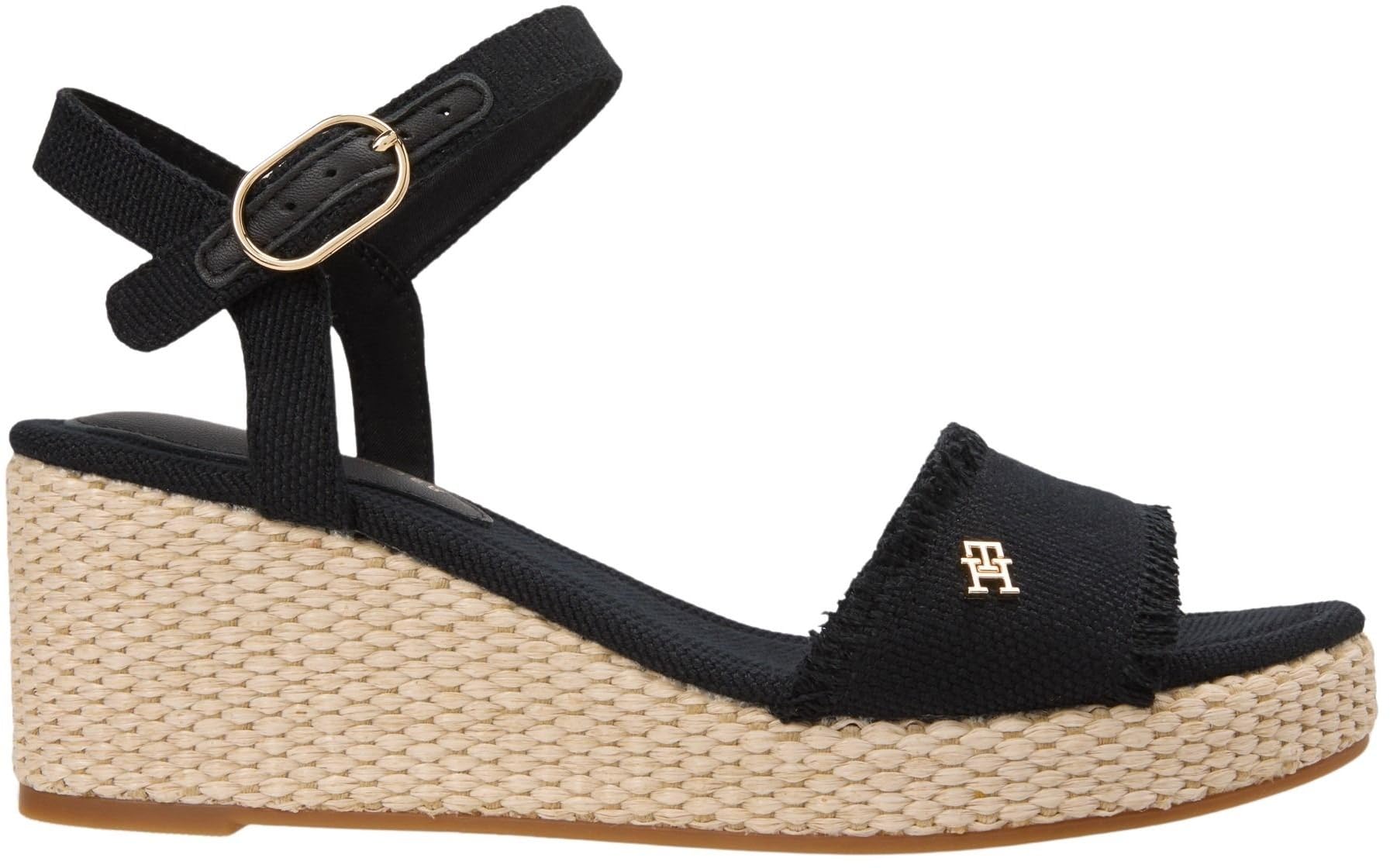 Tommy Hilfiger Damen Mid Woven Wedge Espad Fringe Fw0fw09470Keil-Espadrilles