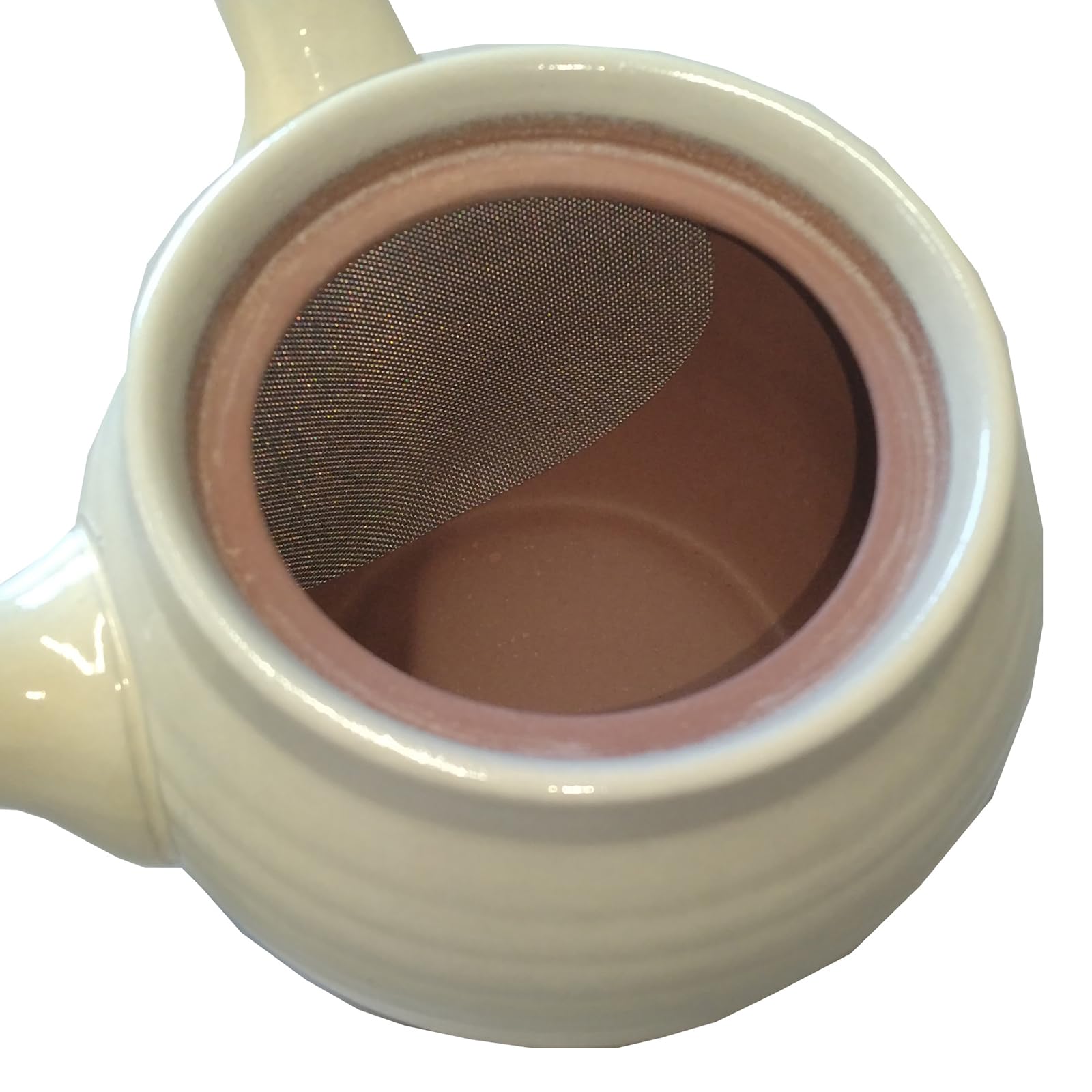 Banko Ware 18548 Teapot for 2 People, Capacity: Approx. 11.8 fl oz (350 ml), No. 1.5, Urn Shape, White Glaze, Made in Japan