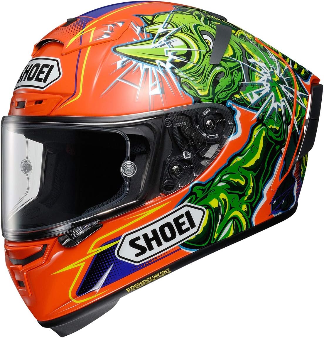 Shoei X-14 Power Rush Street Motorcycle Helmet - TC-8 / Large