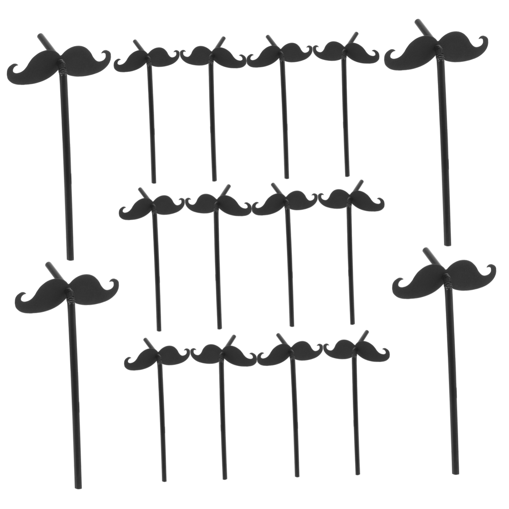20 pitillos de papel Mustache LALAFINA 19.7 cm miniatura 7