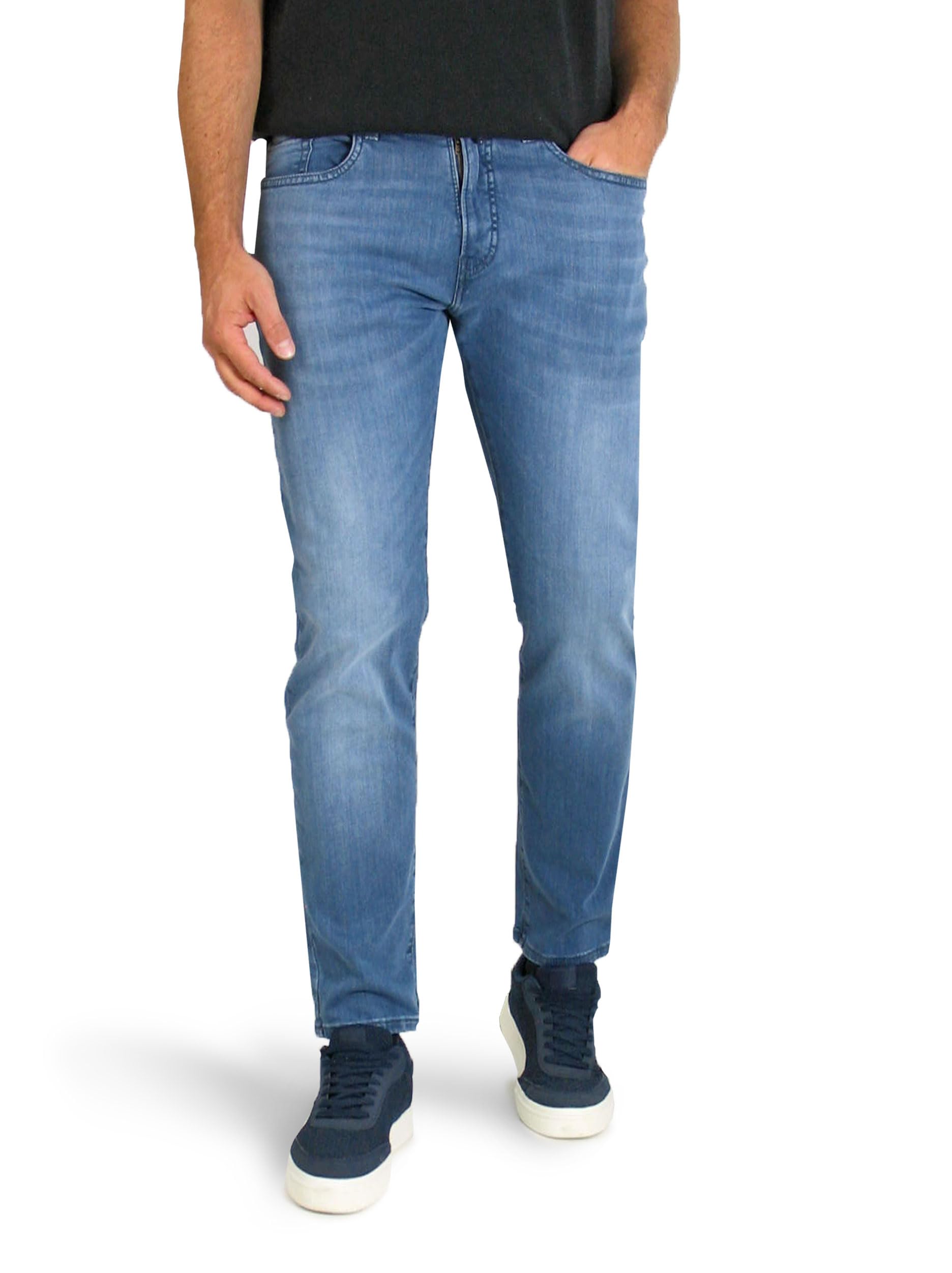 Pierre Cardin Herren Lyon Tapered Stretch Denim Jeans, 8160.6844 Light Blue Used Buffies