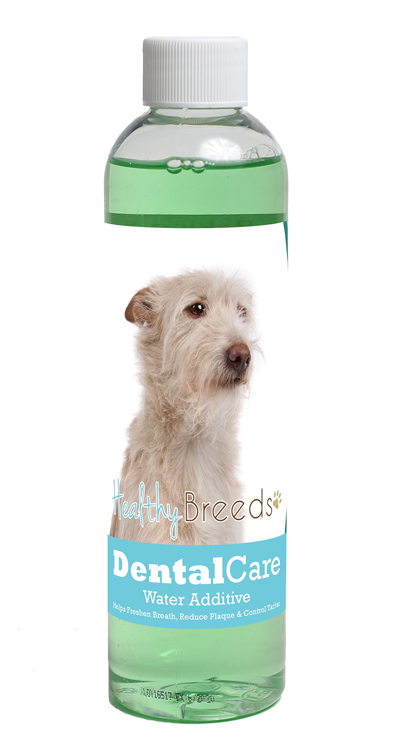 Healthy Breeds Dog Dental Care Water Additive for Portuguese Podengo Pequeno - Helps Freshen Breath, Reduce Plaque &amp; Control Tartar - Mint Flavor - 8 oz