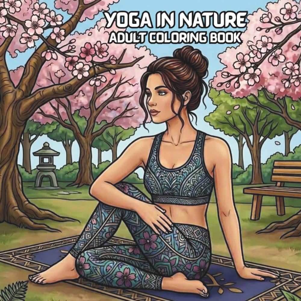 Yoga in Nature: Adult Coloring Book