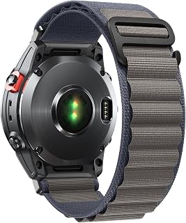 QuickFit 26 mm Armband für Garmin Fenix 8/8 Solar 51 mm/7X Pro/7X/6X Pro/6X/5X Plus/5X/3/3HR, Nylon Alpine Loop Uhrenarmband für Garmin Tactix 8 51 mm, Enduro 3, Epix 2 Pro, Blau
