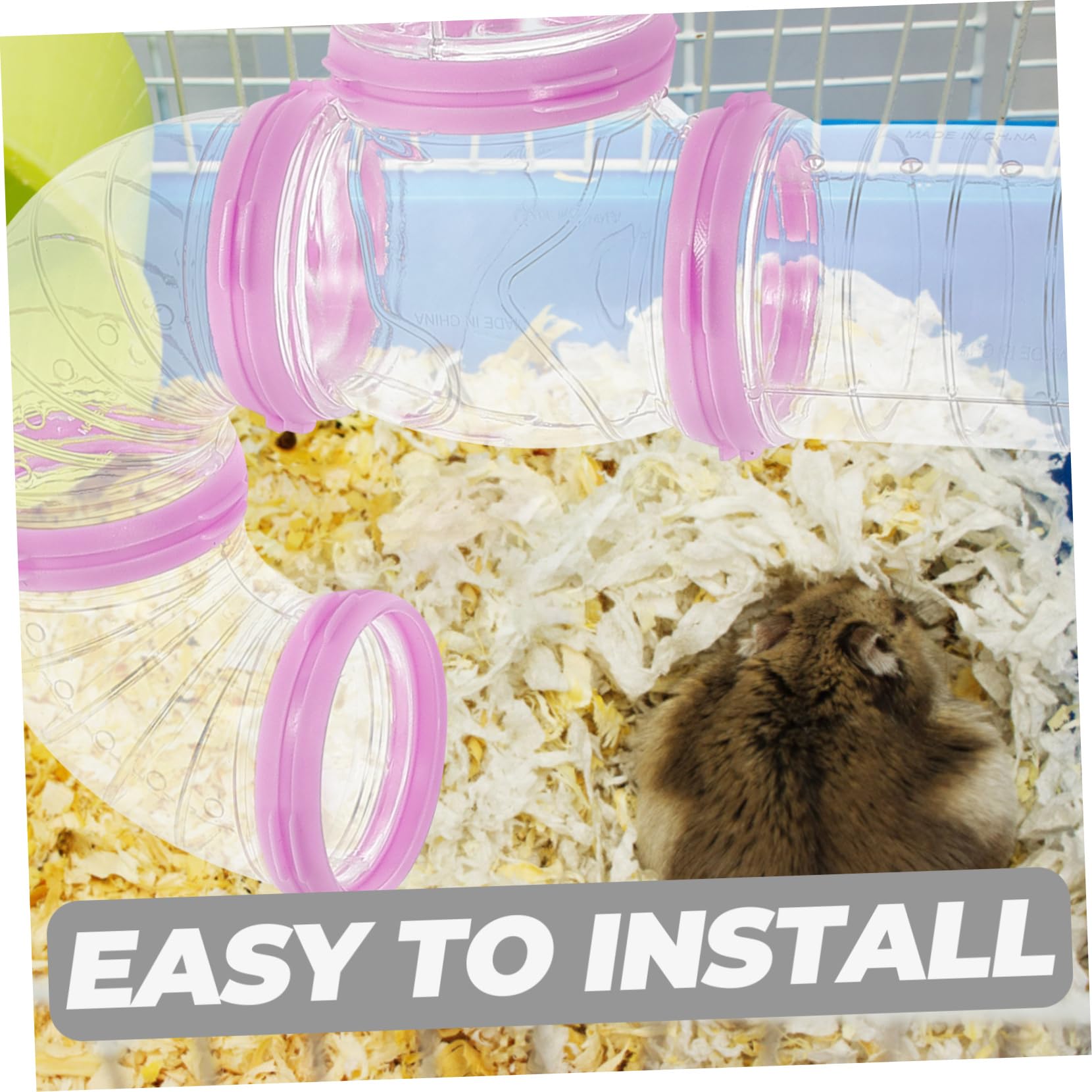Hamstertunnel aus Kunststoff zum Verbinden und Erweitern, 2 Satz