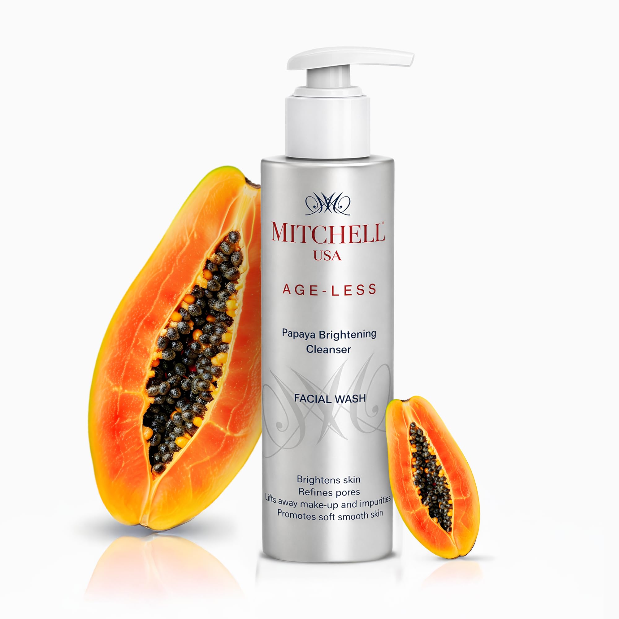 Age-Less Papaya Brightening Cleanser Facial Wash (200 ml)