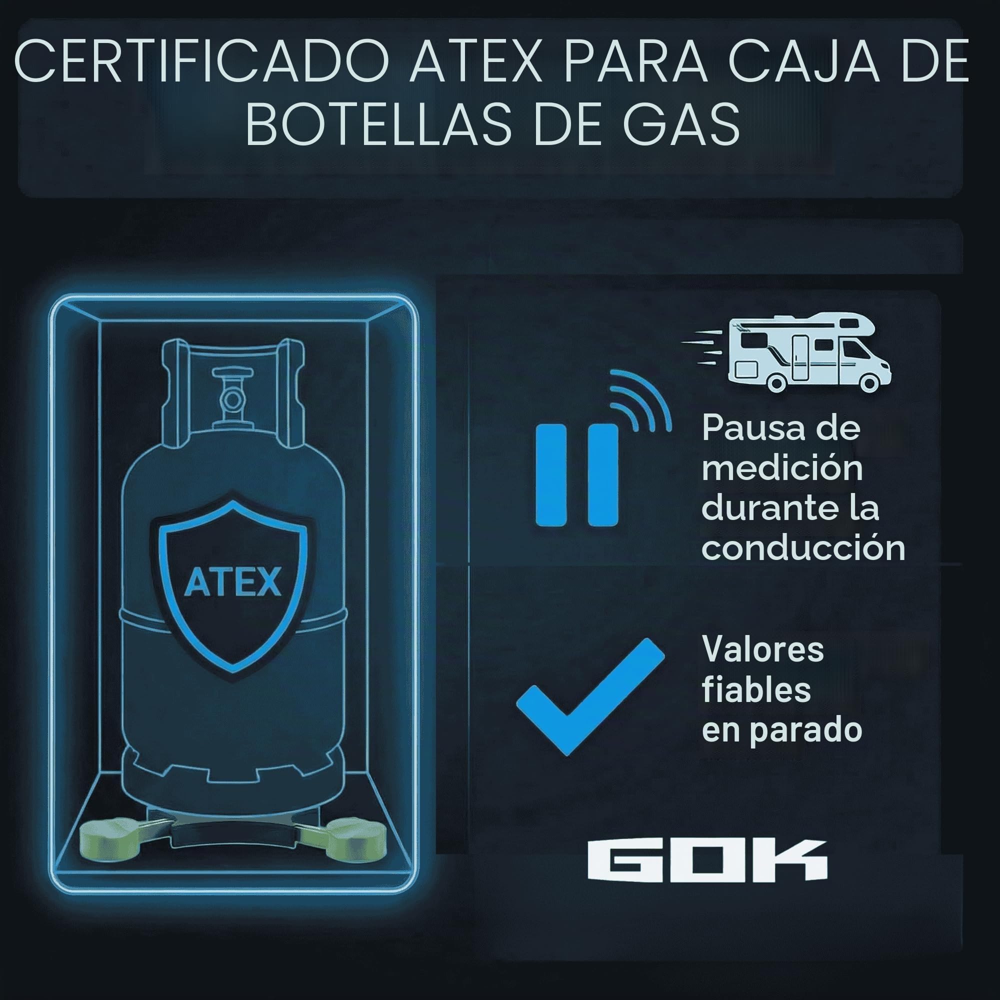 GOK Indicador de nivel Senso4s PLUS para bombonas de gas