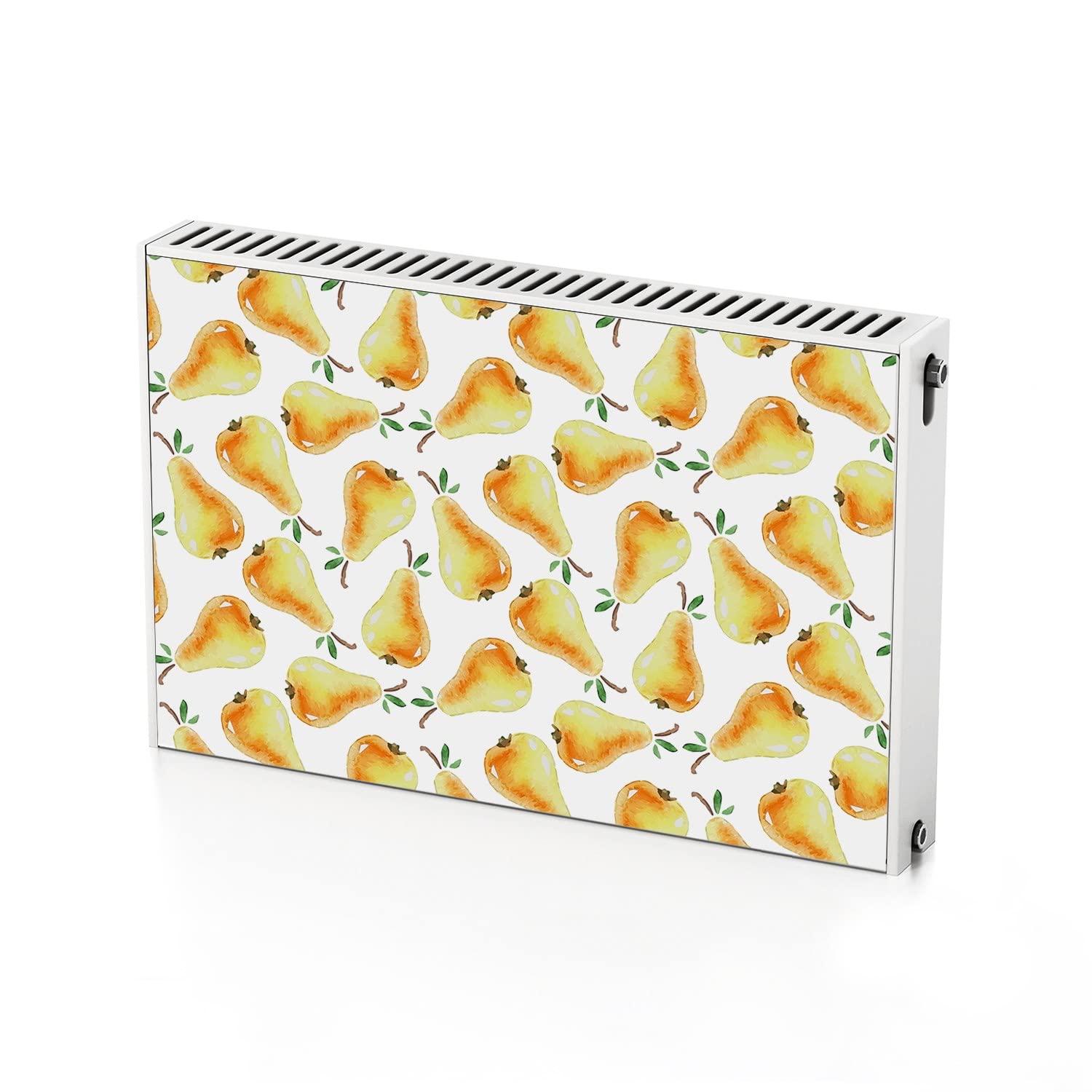 Autocollant de radiateur magnétique 90x60 cm motif poires pour habillage de chauffage