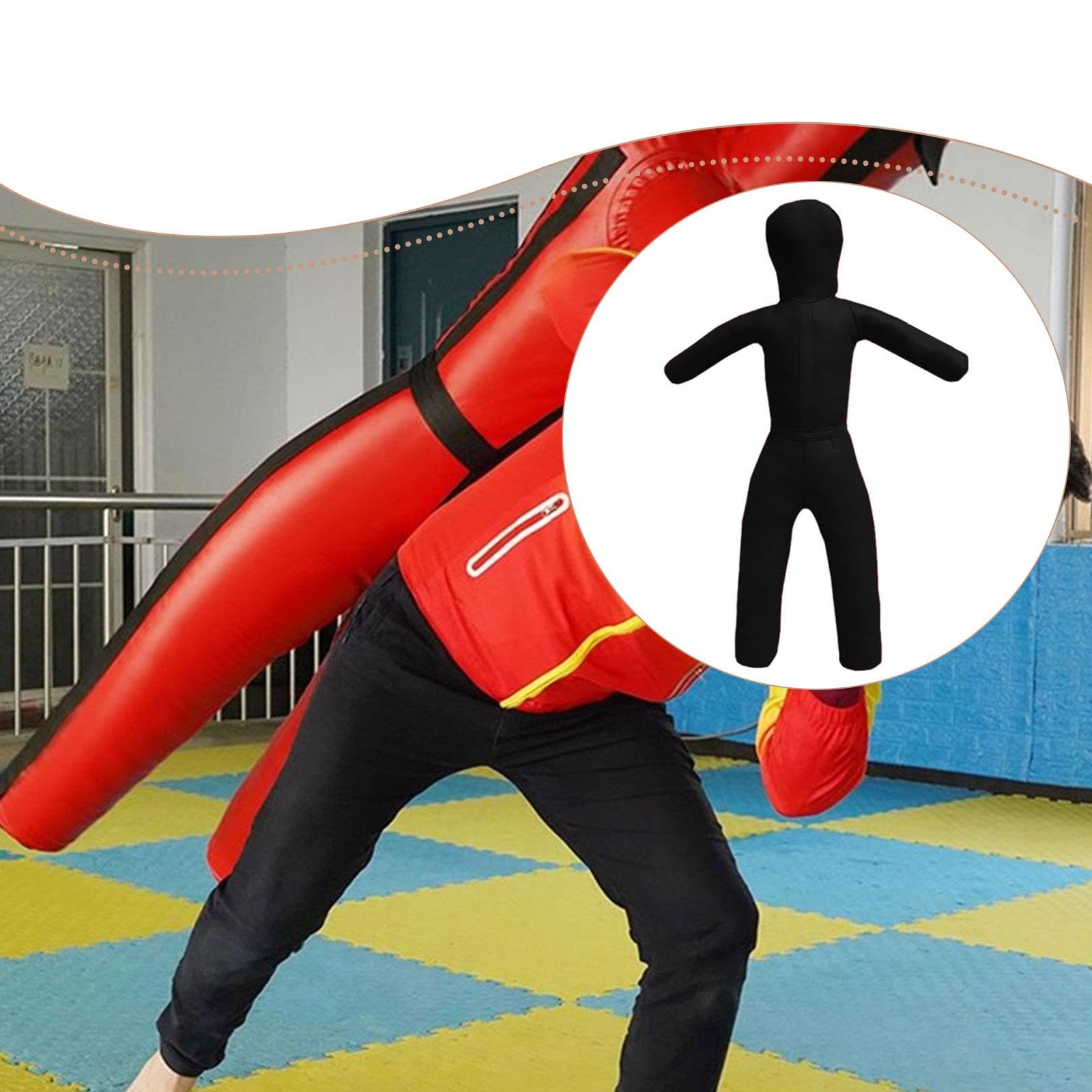 Grappling Dummy Manichino Jiu Arti Marziali Unfilled PU Pelle Resistente Pratica Allenamento Multifunzionale Adatto per Palestra Dojo Casa