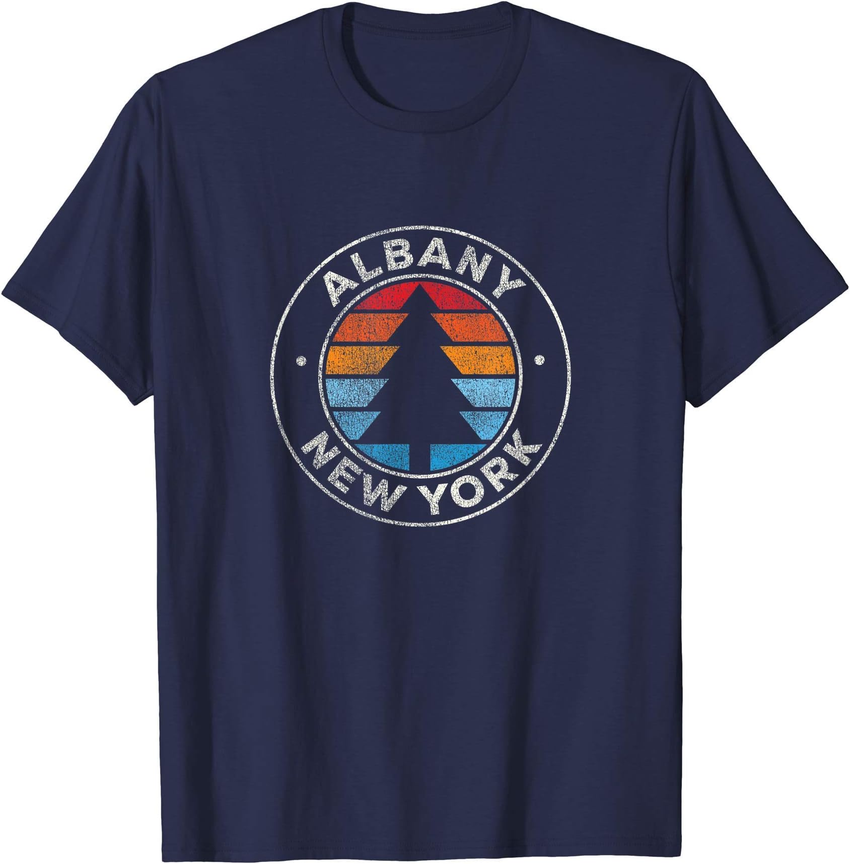 Albany New York NY Vintage Graphic Retro 70s T-Shirt