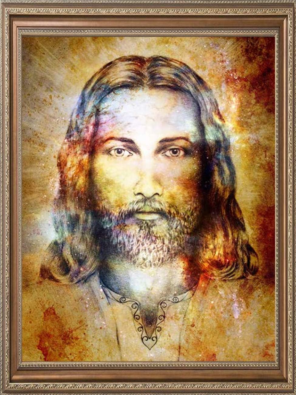 Jesus Picture Framed Wall Decor Jesus Portrait Wall Art for
