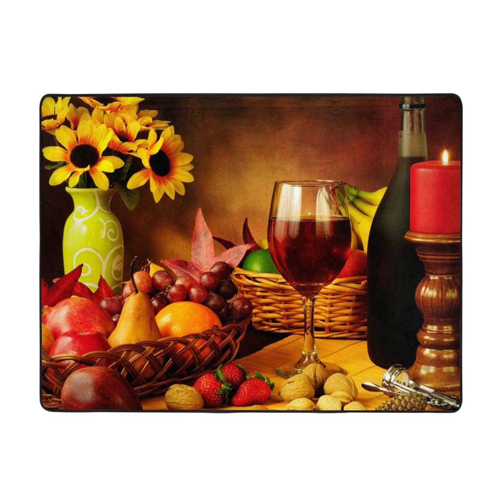 Tapis de salle de bain de luxe BAFAFA antidérapant au design original de fruits