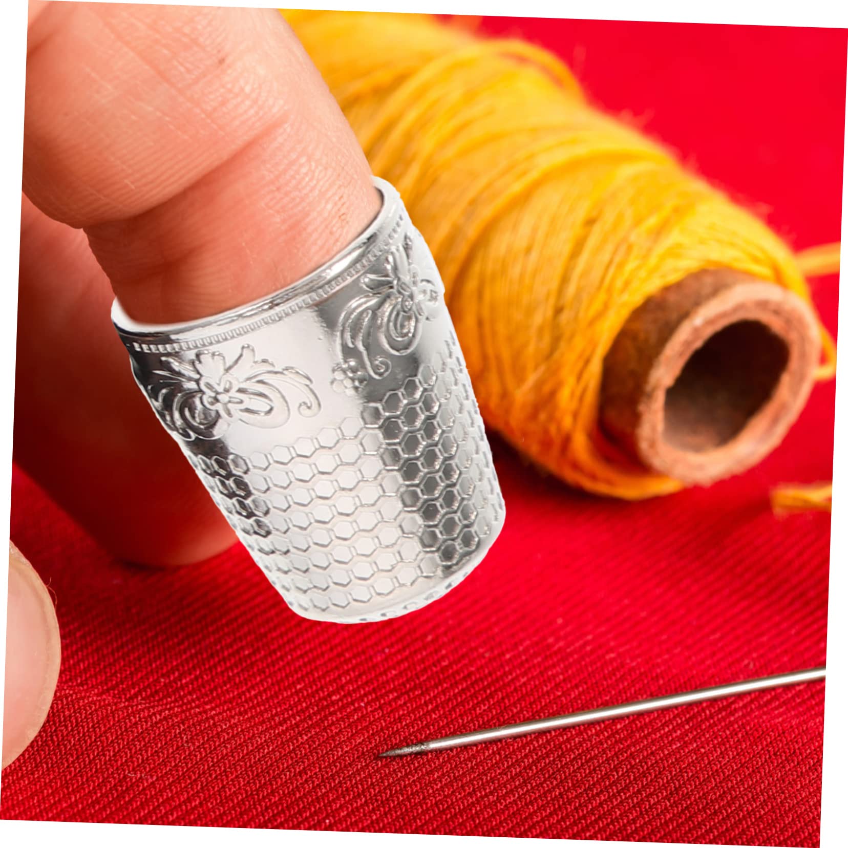 3 Set di Ditali da Cucito in Materiale di Rame Protezioni Portatili Kit di Cucito Robusto 8 Pezzi * 3