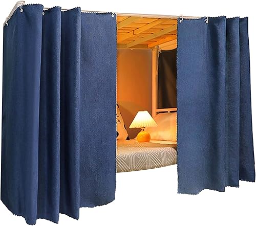 Miniatura 7 de Hyuyikuwol Bonita cortina de litera inferior para dormitorio de estudiantes, tela opaca para mosquiteros, tienda de campaña, toldo para cama