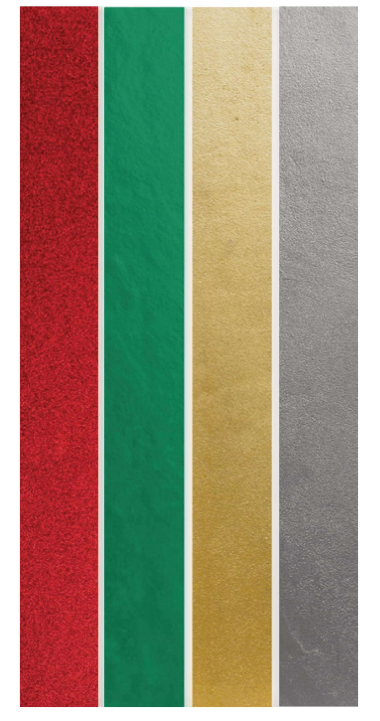 Tallon International 80 Christmas Paper Chains Traditional Festive Colours Self Adhesive Shiny Foil Xmas Decorations