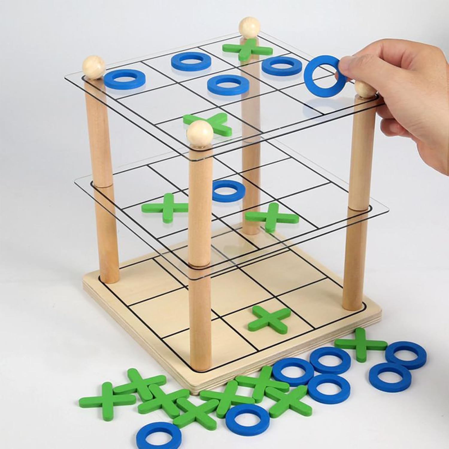 Classic Board Games - 3D Educational Strategic Activities | Adults Fun Row Connect Table Games - for Kids Adults Children Family Party School Travel Classroom Reunion Indoor