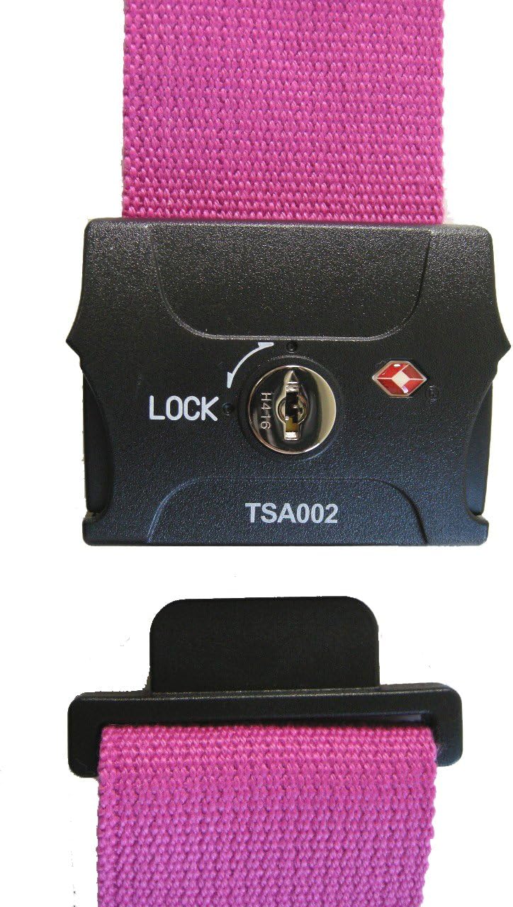 JTB with TSA Lock Suitcase Belt Pink 210010
