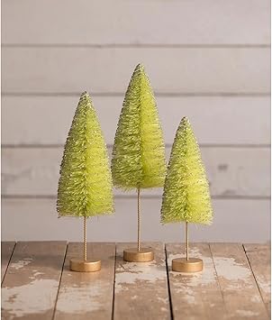 Bethany Lowe Lime Green Halloween Trees